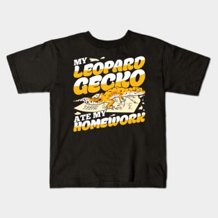 My Leopard Gecko Ate My Homework Kids T-Shirt